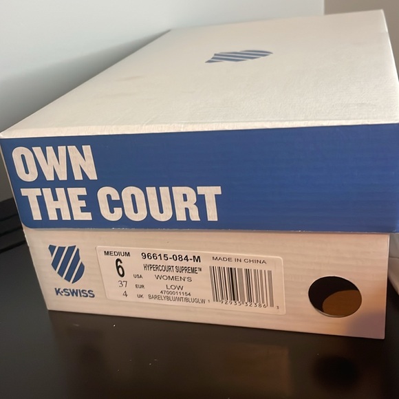 K Swiss Hypercourt Supreme Women’s Size 6 NIB - Picture 3 of 9